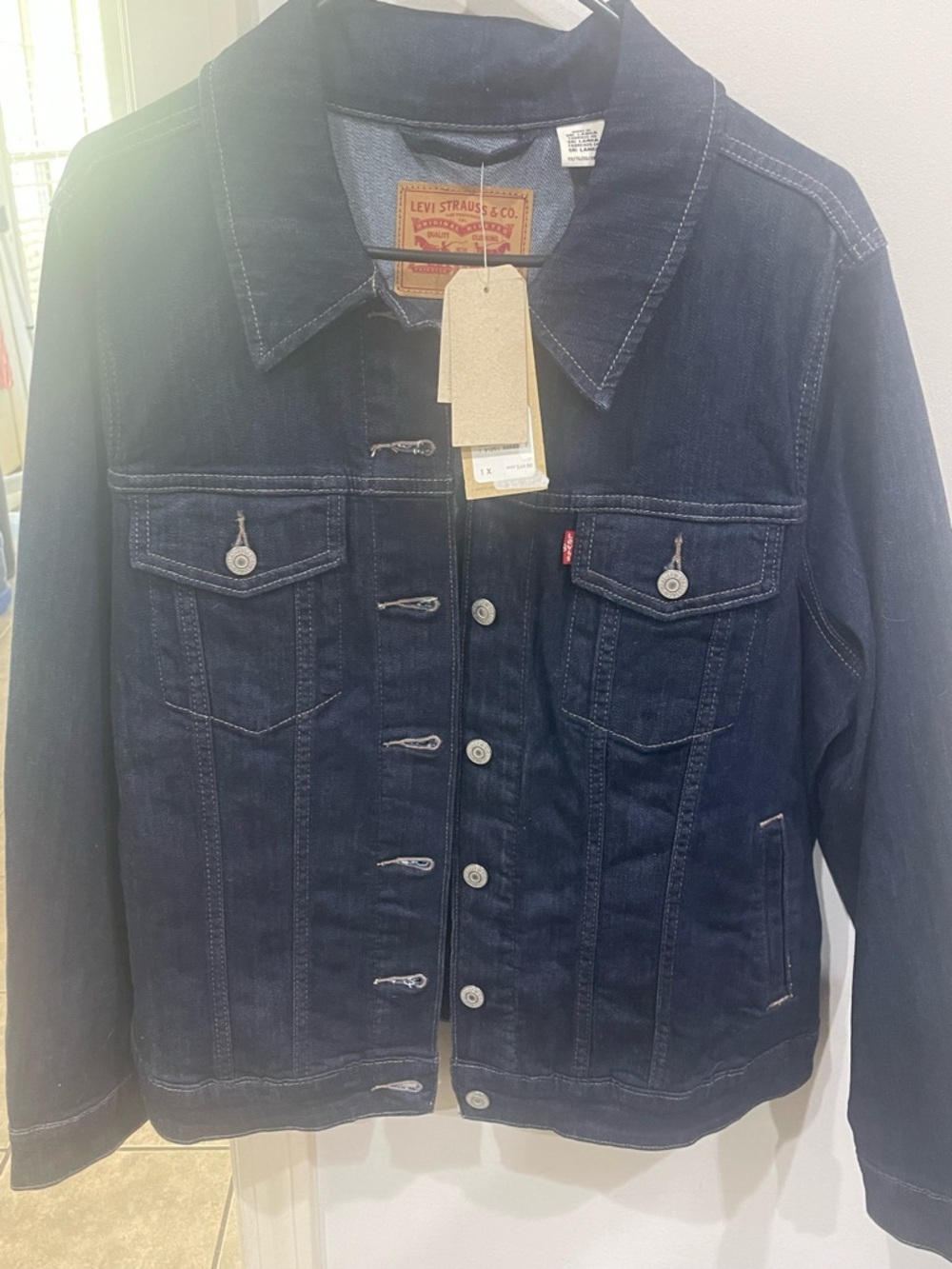 Levi's Indigo Blue Denim Jacket with Button Front